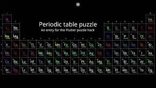 Periodic Table Puzzle - Flutter Puzzle Hack