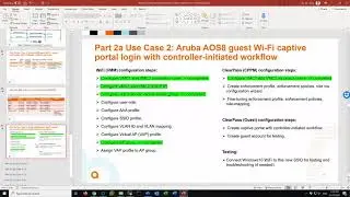 Part 2a use case 2 - captive portal authentication with controller initiated workflow