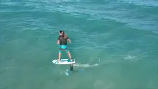 Zane drone foiling- 3'8 Carver prone foil prototype and 1240 Easy Foiler wing