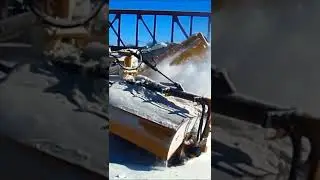 The Best Snow Removal from Railroad Tracks 👍#trains #trainstation #highspeedtrain#repair