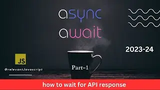 async await javascript | learn how async await works  (in 7+ min) #asyncawait