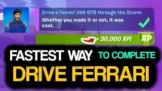 Drive a FERRARI 296 GTB through the Storm - Fortnite Ferrari 296 GTB Locations!