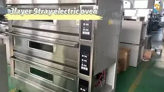 3 Layer 9 Tray Bakery Equipment Commercial Electric Deck Oven