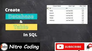 Create table in SQL | Sql for beginners | Sql me Table Kaise Banaye | Create table in sql 2023