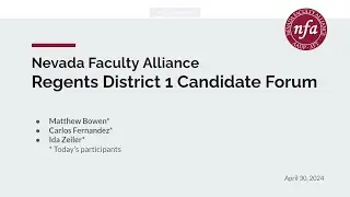 NFA 2024 BOR District 1 candidates forum