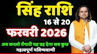 सिंह राशि 16 से 20 फरवरी 2026 राशिफल | Singh Rashi February 2026 | Leo Horoscope | by Acharya Vani