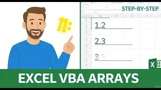 Introduction to Arrays in VBA | Excel VBA for Beginners | Learn VBA Step by Step