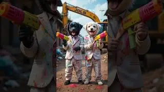 puppy dog play Holi #dog #Holi #facts #play @SKMGh6  @StoryOfLabrador  @SKMGh6