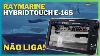 Conserto Gps Raymarine hybridtouch e165 e-series escuro n&atilde;o liga reparo repair issue