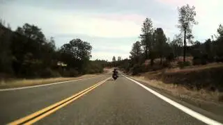 California Highway 36 on a motorcycle