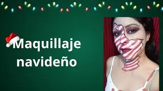 Maquillaje inspirado en DULCES NAVIDEÑOS 