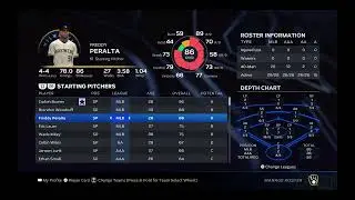 (MLB The Show 23) Milwaukee Brewers Manage Roster Overview (MLB Levels AAA AA A)