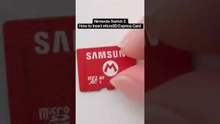 Nintendo Switch 2 - How to Insert microSD Express Card #nintendo #switch #preview