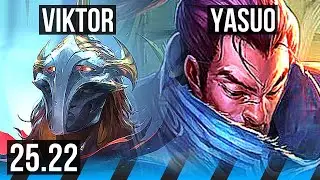 VIKTOR vs YASUO (MID) | 9/2/9 | EUW Master | 25.22