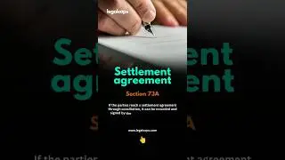 Section 73A Settlement agreement