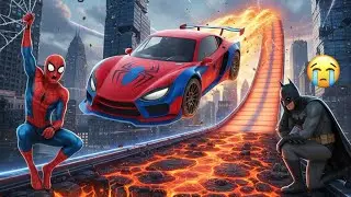 Impossible Jump! Ol😱 Superheroes CarRacing 3DI Best Mobile Game