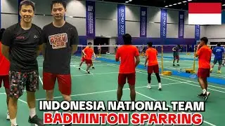 Badminton training and Sparring Team Indonesia 🇮🇩 