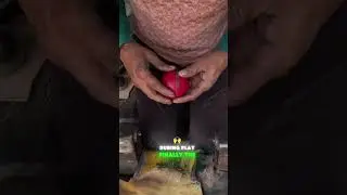 How is a cricket ball made? Take a look at the whole process of handmade in India#india #handmade