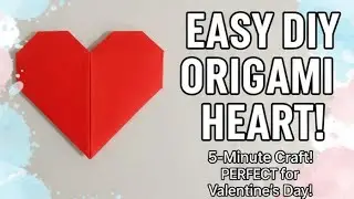 Easy DIY Origami paper Heart ❤️ turorial