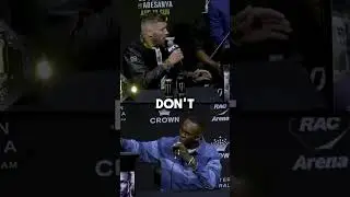 Israel Adesanya cries in the UFC 305 press conference