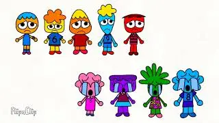 Noodle & pals blossom jelly broccoli and pompom crying