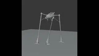 Jeff Wayne Fighting Machine walk cycle (OLD) #waroftheworlds #wotw #tripod