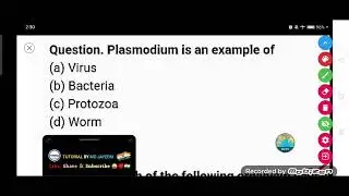 Plasmodium is an example of :-  (a) Virus (b) Bacteria (c) Protozoa (d) Worm