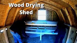 We Turned An Old Shed Into Something Useful | Wood Drying Shed | Solar Kiln