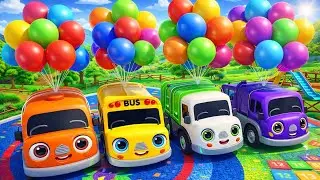 Wheels on the bus go round and round song | english rhymes for babies | Play wheels on the bus poem