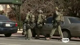 Buena Park PD Swat operator went inside the bank after he was being shot at by the suspect