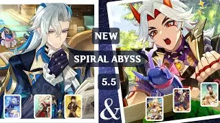 C2 Itto Double Pyro and C1 Neuvillette Hypercarry | Spiral Abyss 5.5 | Genshin Impact