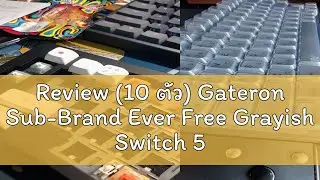Review (10 ตัว) Gateron Sub-Brand Ever Free Grayish Switch 5 pin สวิตช์ Tactile switch สำหรับ คีย์บ