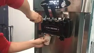 Popular Rainbow System Portable Table Top Soft Serve Ice Cream Machine
