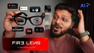 Fire Lens F1 AI Smart Glasses - Unboxing & Detailed Review | 8MP Camera + Chat GPT + Dual Speaker 🔊