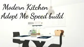 Low budget Modern Kitchen Adopt me speed build | BellaUnicornTwins_Rblx