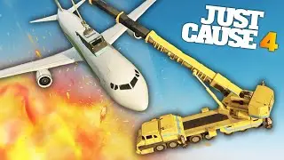 HIJACKING A PLANE WITH A BUS in Just Cause 4!