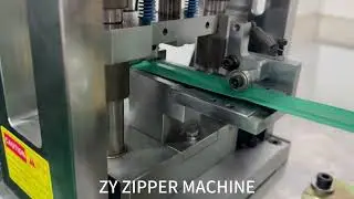 ZY-201R-F2 Full-auto plastic zipper film sealing and hole punching zipper machine
