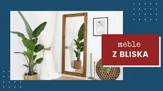 Meble z bliska | Lustro drewniane stojące wiszące Rustyk