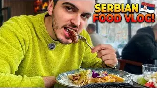 Christmas Food Vlog in Serbia! 🇷🇸 (Street Food & Snowy Vibes)