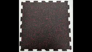 INTERLOCKING GYM MAT WITH RED EPDM GRANULE MALAYSIA