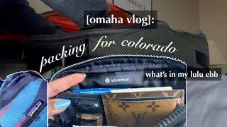 [omaha vlog] packing for Colorado 🏔| lululemon every day belt bag | travel | holiday | road trip