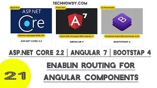 Creating ASP.NET Core 2.2 & Angular 7 Application- Enabling Routing for Components