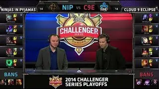 Cloud 9 Eclipse vs Ninjas in Pyjamas | Game 1 Finals of EU Challenger Series | C9E vs NIP G1