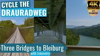 Three Bridges to Bleiburg 🌞😎🚴‍♂️Indoor Cycling Video 🚴‍♂️😎🌞 with telemetry