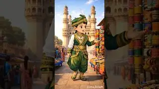 Charminar Walk Babu 😍 | Old City Hyderabad Street Walk | Night Vibes #baby #funny