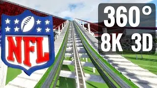 360 3D 8K Super Bowl NFL Football Roller Coaster 360&deg; VR Video Experience Virtual Reality
