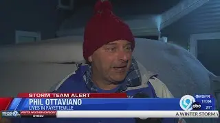 Plows go off roads, cars buried; as snow piles up, CNY keeps digging out