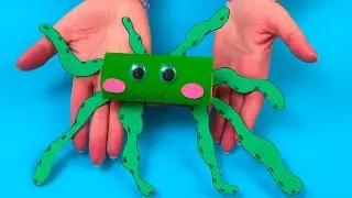 DIY Octopus Paper Craft | Easy Ocean Animal Craft for Kids #diy #craft #craftyfun #kids