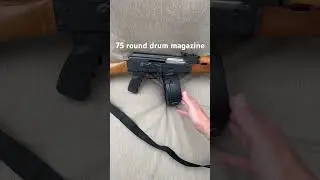 Ak-47 75 round drum magazine