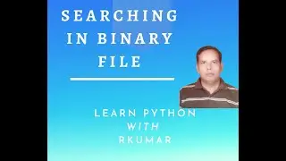 SEARCHING IN BINARY FILE